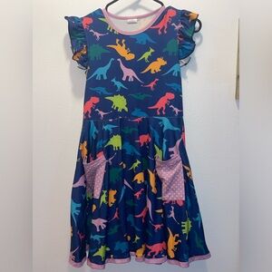 Little Girls Dinosaur Dress